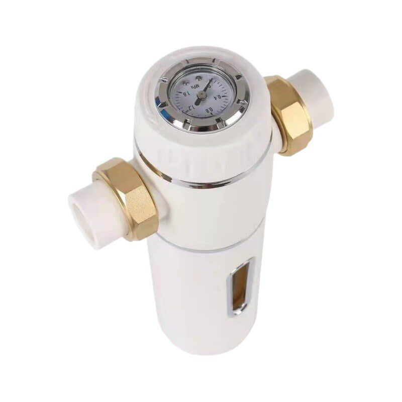 前置过滤器家用反冲洗不锈钢滤网铜材质粗过滤25ppr活结净水器