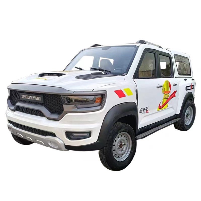 电动皮卡四轮车家用新能源老头乐成人双排油电两用拉客货代步新款