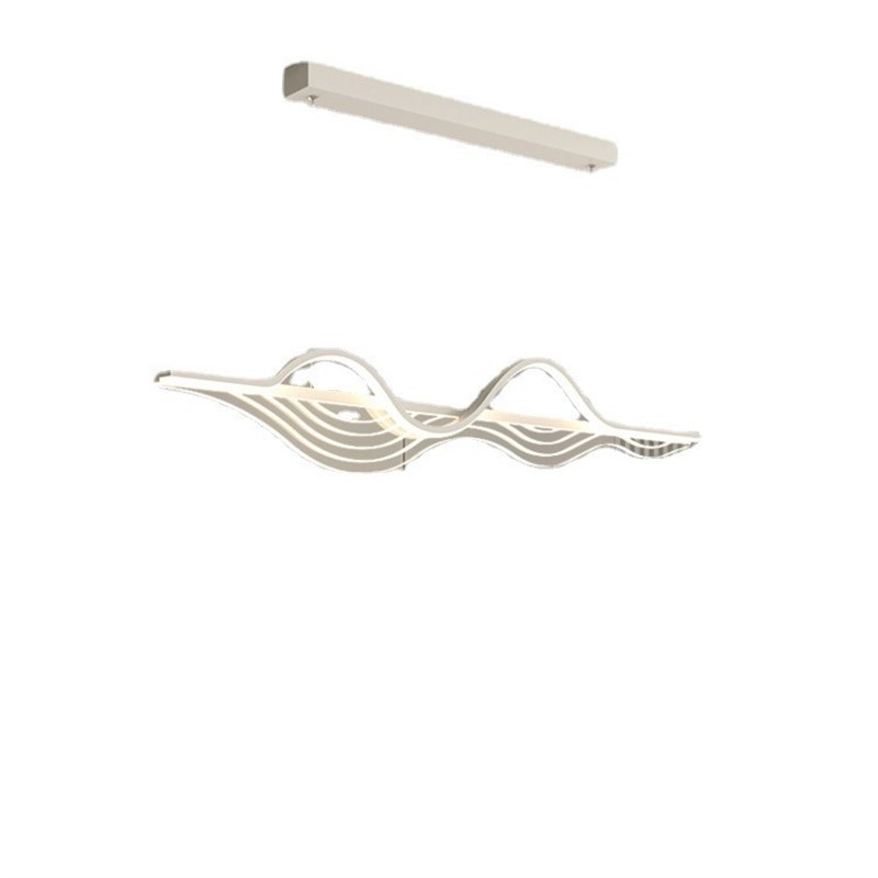 餐厅吊灯2025年新款现代简约奶油风设计师款吧台饭厅餐桌长条灯具