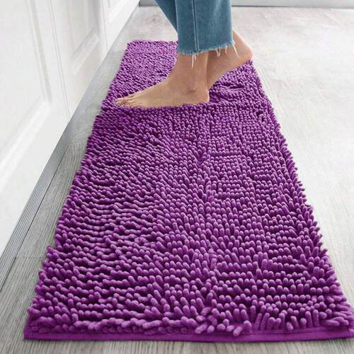 跨境Chenille Absorbent Non Slip Bathroom Mat Toilet Mat