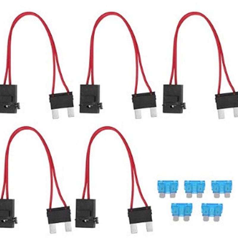 ACC双线取电器大号5条套装配15A 汽车取电延长线保险丝盒跨境热销