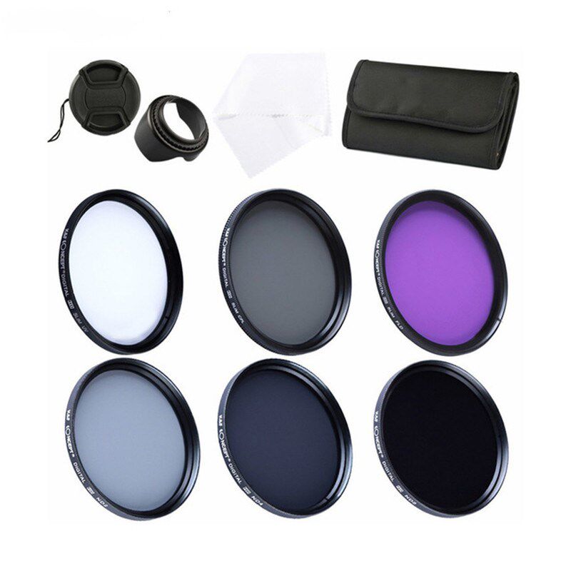 批发现货爆款滤镜套装UV CPL FLD ND2 ND8 ND4单反滤镜套装49-82