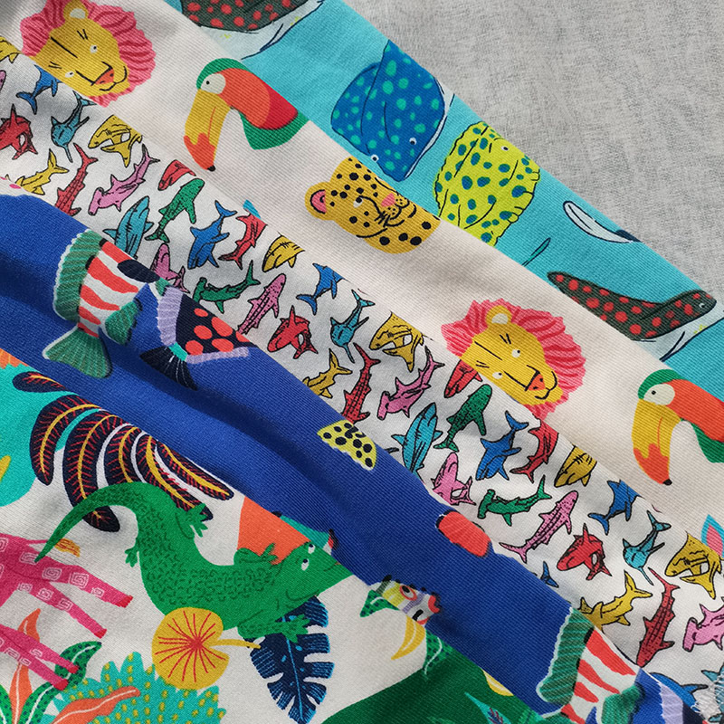 3样包邮2-14码英单BD男童女童 夏季短袖T恤短裤家居两件套装动物