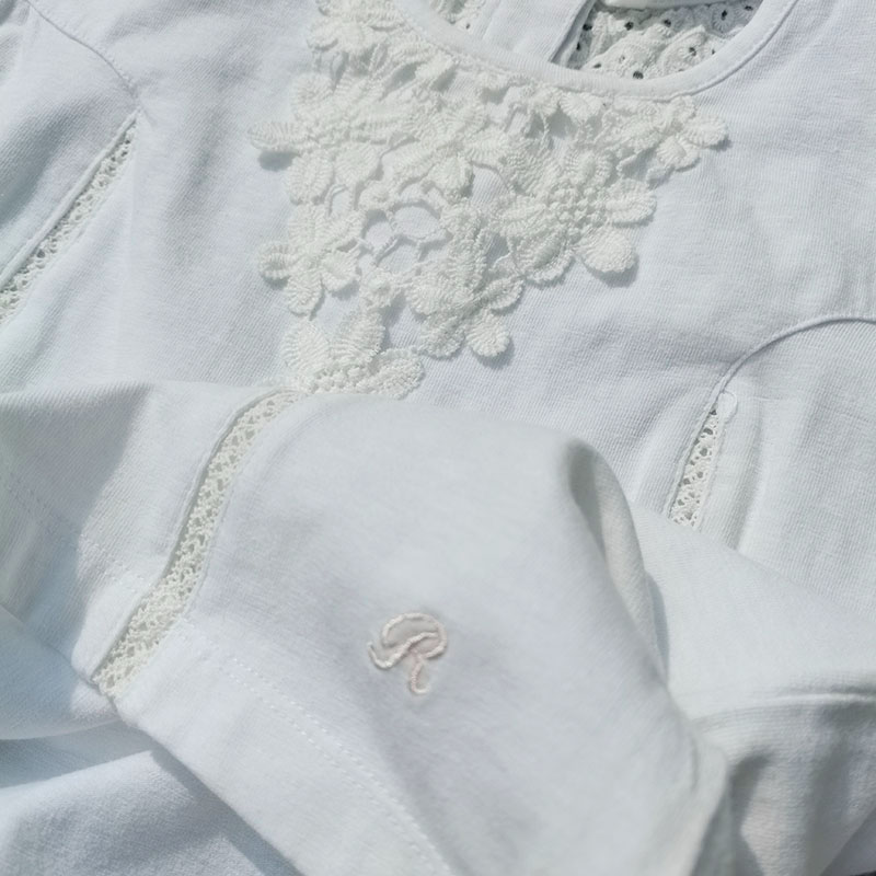 超值特价~3样包邮110-150韩女童夏季全棉钩花镂空短袖T恤可批发