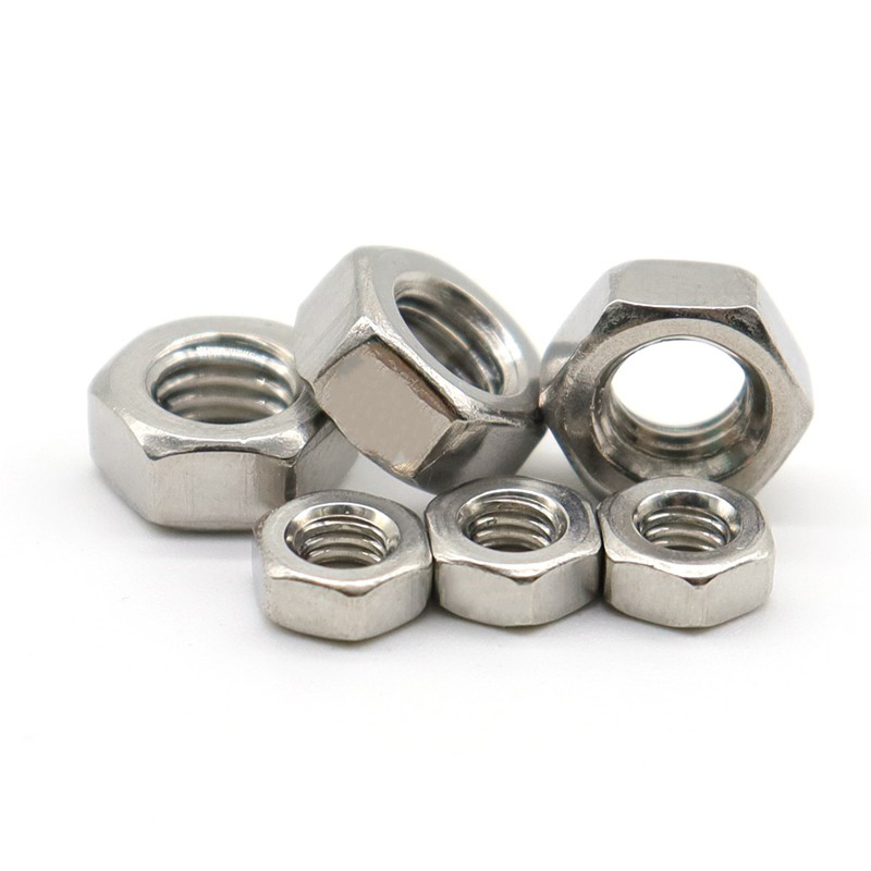 304不锈钢螺母六角螺帽大全螺丝帽 M1M2M4M5M6M8M10M12M16M20M48