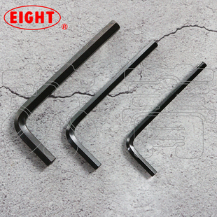 日本原装 公制 进口百利EIGHT单根L型平头黑色内六角扳手001系列