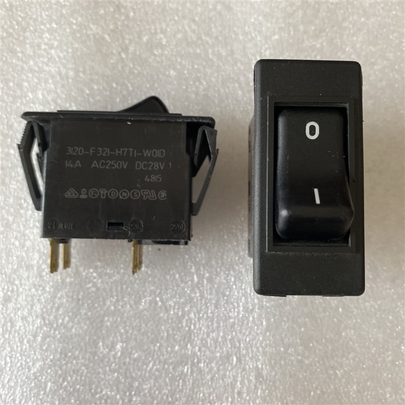 3120-F321-H7T1-W01D拆机进口德国ETA电源4脚船型翘板开关14A250V