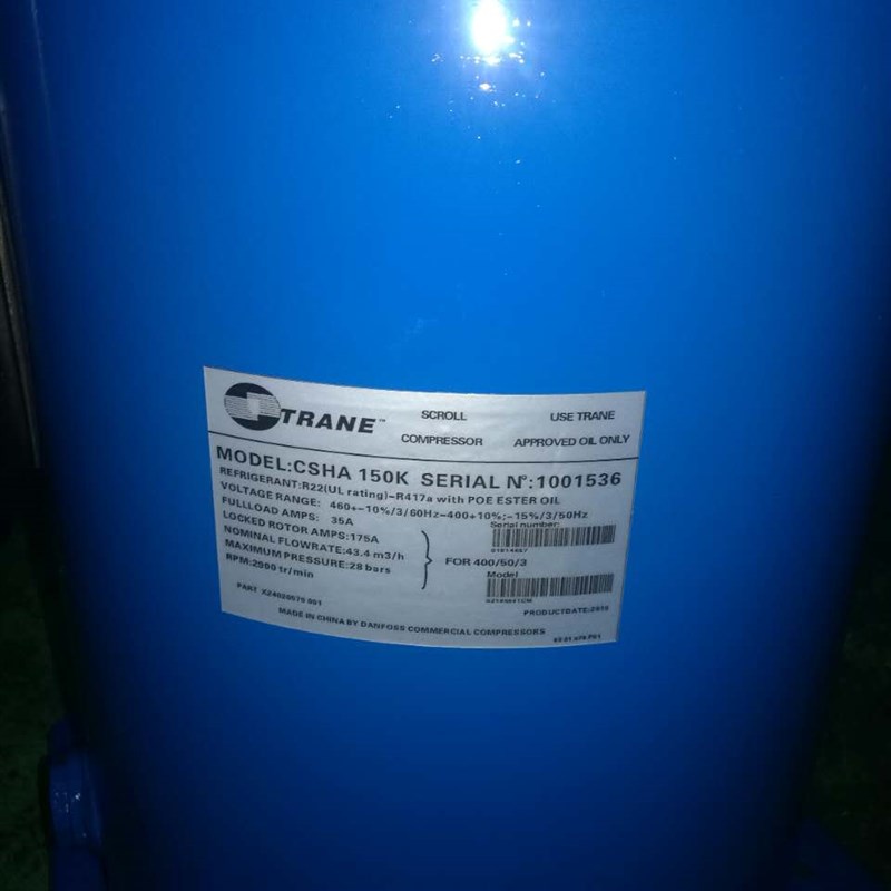 CSHA100K CSHA150K原装特灵10匹15匹中央空调丹佛斯压缩机百福马