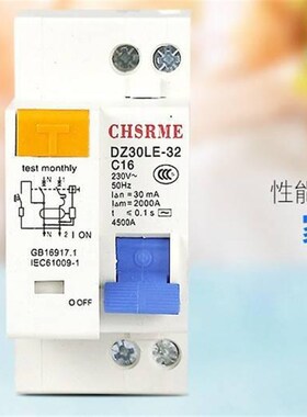 DZ30LE-32家用小型漏电保护器DPN空气开关双进双出双线16/20/2