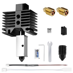 3D打印机配件袥竹X1/竹子P1P拓热端硬化钢升级版挤出头打印头适用