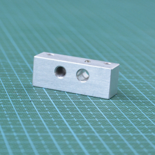 3D打印机配件 Makerbot 单/双挤出机喷头喉管固定块 铝块MK8