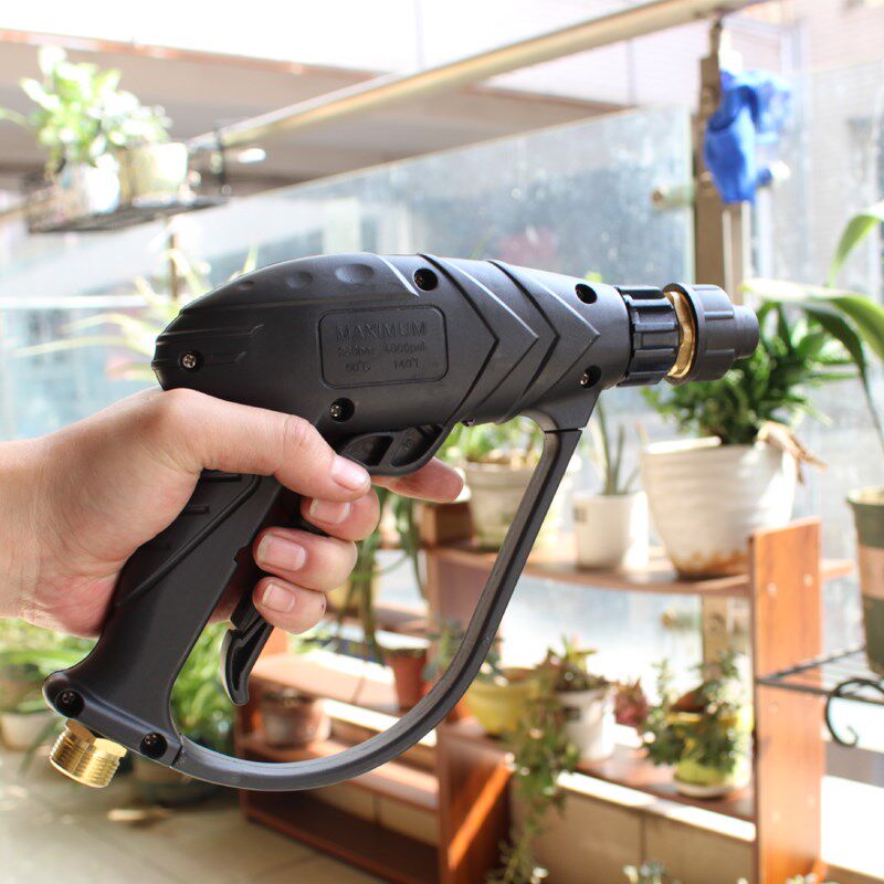 苏州黑猫QL-360C380C洗车机短枪长枪水柱双位洗车机枪头两孔出水