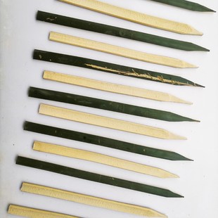 工地放样测量竹片桩竹签 工程插地竹条标记签 竹篱笆围栏竹片条