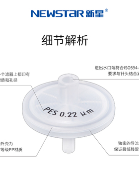新星尼龙Nlon器针头器针式亲水微孔过膜一次性针头器个定制尺寸