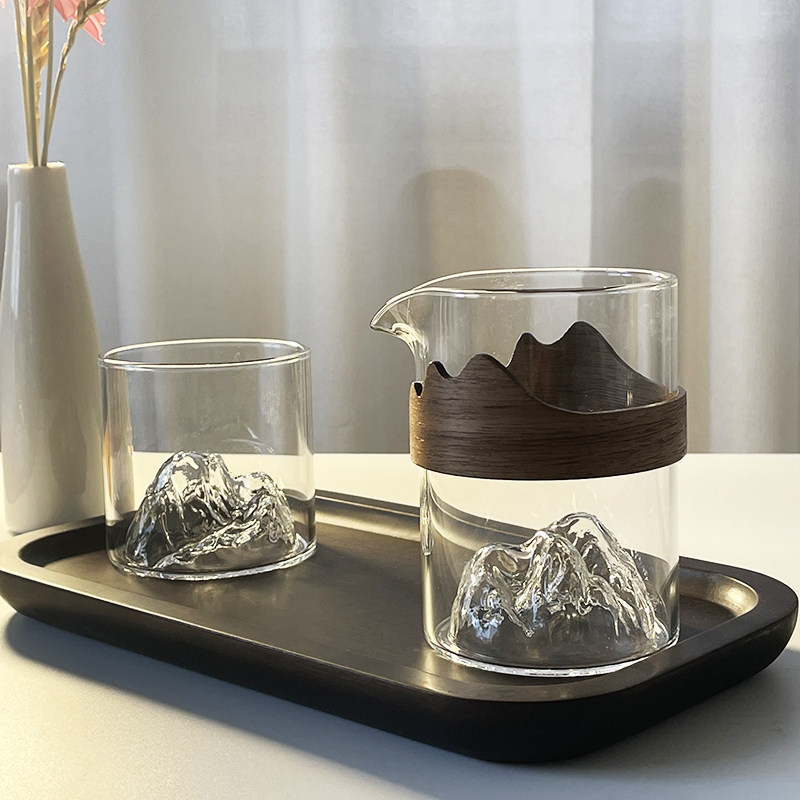新藏山公道杯带隔热功夫茶倒茶公杯泡茶绿茶分茶器