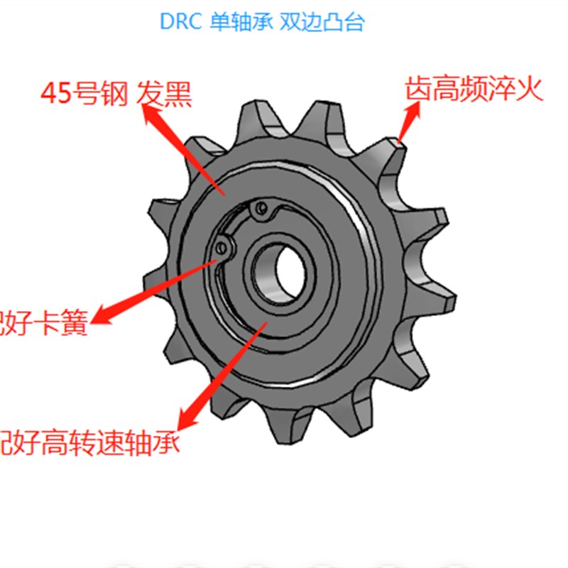 惰链轮VLS01 DRC35-16-10 12 18 21VLU01 DRCBW35-10 12 13 35-16