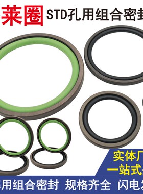 STD孔用格莱圈ptfe油封oe密封120 125 127*104.5 109.5 111.5*6.3