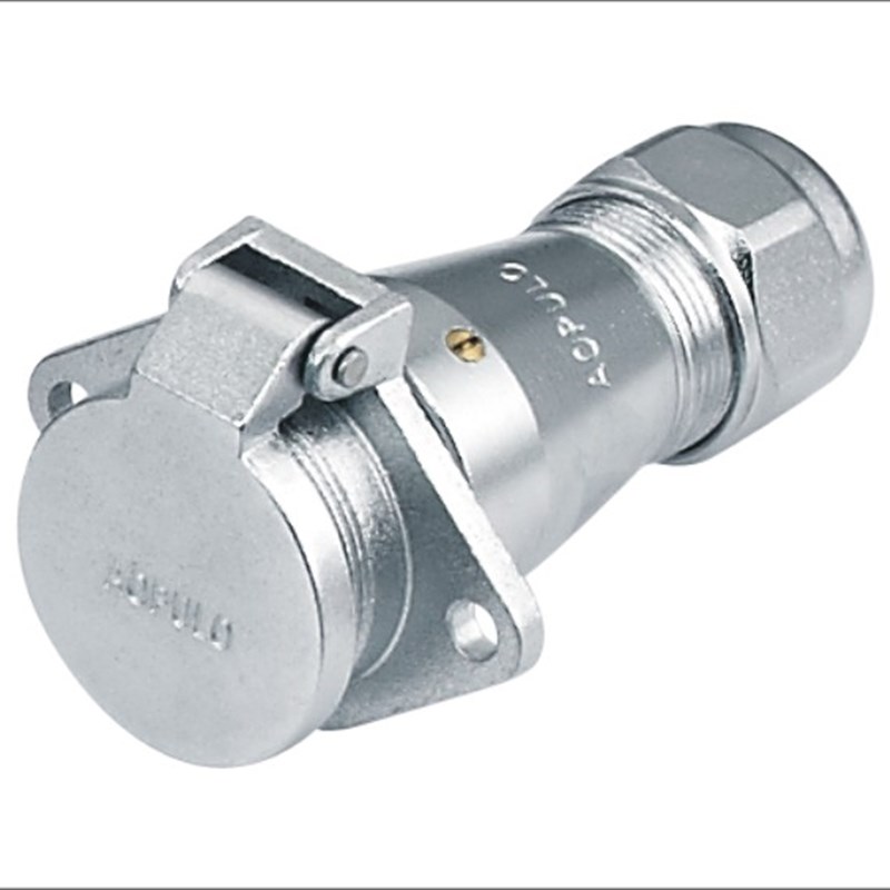 AOPULO澳普龙APF-ZG带法兰方形自动盖板插座(16型/20型/24型)IP66