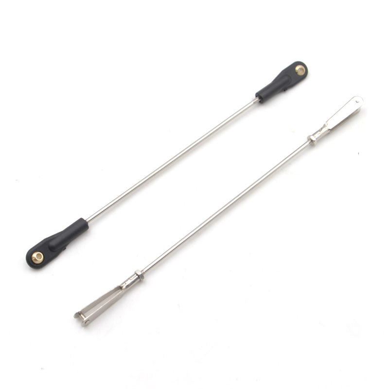 M2球头铁夹头拉杆组合套装DIY材料转向拉杆夹头总成拉杆+双边夹头