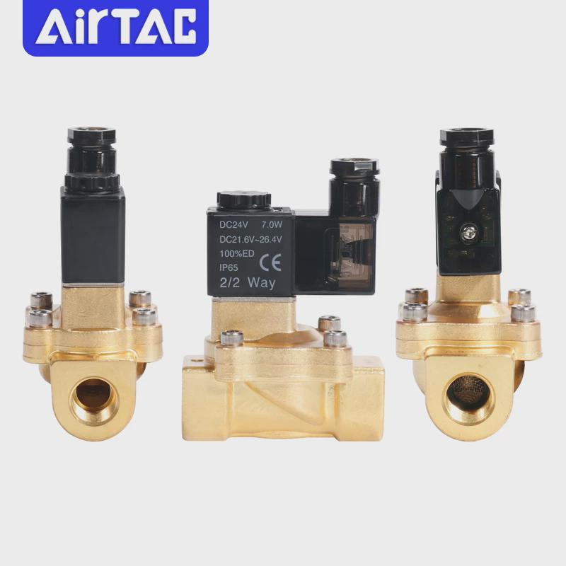 亚德客流体电磁2V130-10/15 250-20/25水直动常闭型二位二通B