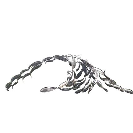 简约不锈钢鱼雕塑庭院售楼部水池定制鱼装饰品景观流水鱼群摆件