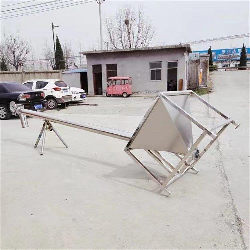 不锈钢管式绞龙螺旋提升机 单轴式螺旋上料机 工业化工干粉提料机