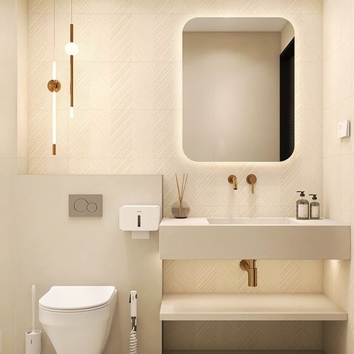 法式简约 米白六角仿古瓷砖 卫生间墙地砖 厨房背景墙 阳台墙砖