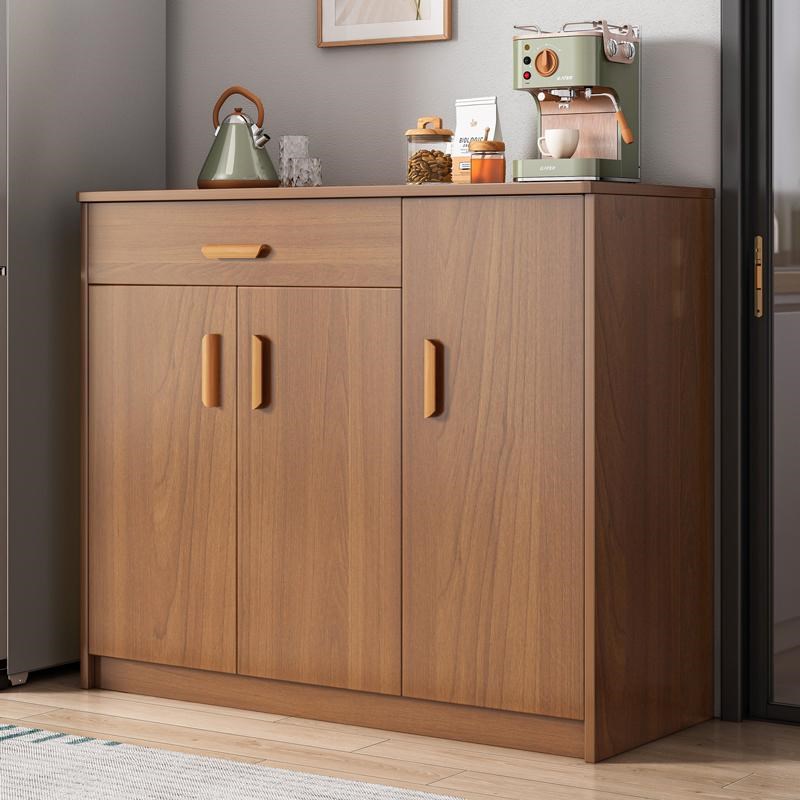 茶水柜客厅餐边柜子家用置物实木色备餐靠墙储物柜厨房橱柜收纳柜