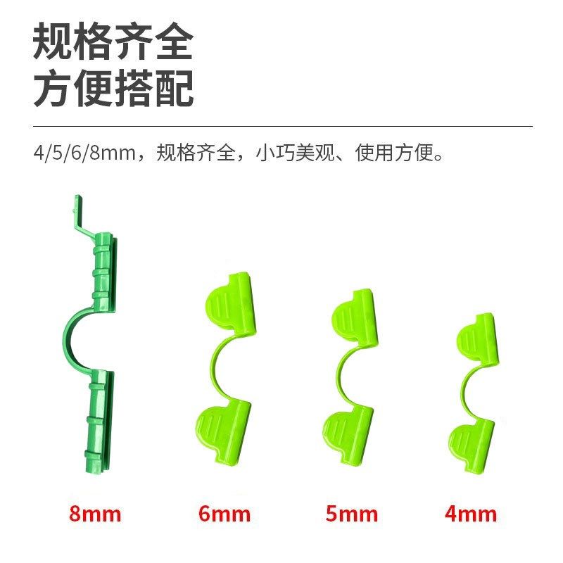 压膜夹小拱棚塑料膜卡扣防风塑料夹玻璃纤维杆压膜卡大棚二膜夹子