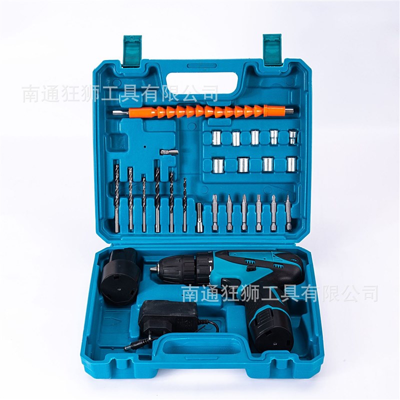 工厂直供12V电l钻多功能手电钻锂电电钻电动螺丝刀工具套装