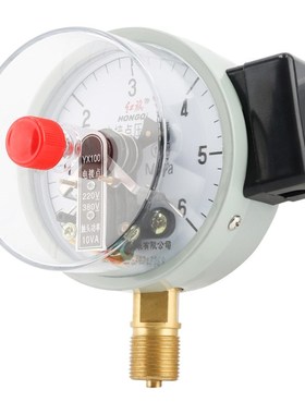 红旗仪表YX-100电接点压力表0-1.6MPAP水泵水塔控制器10va