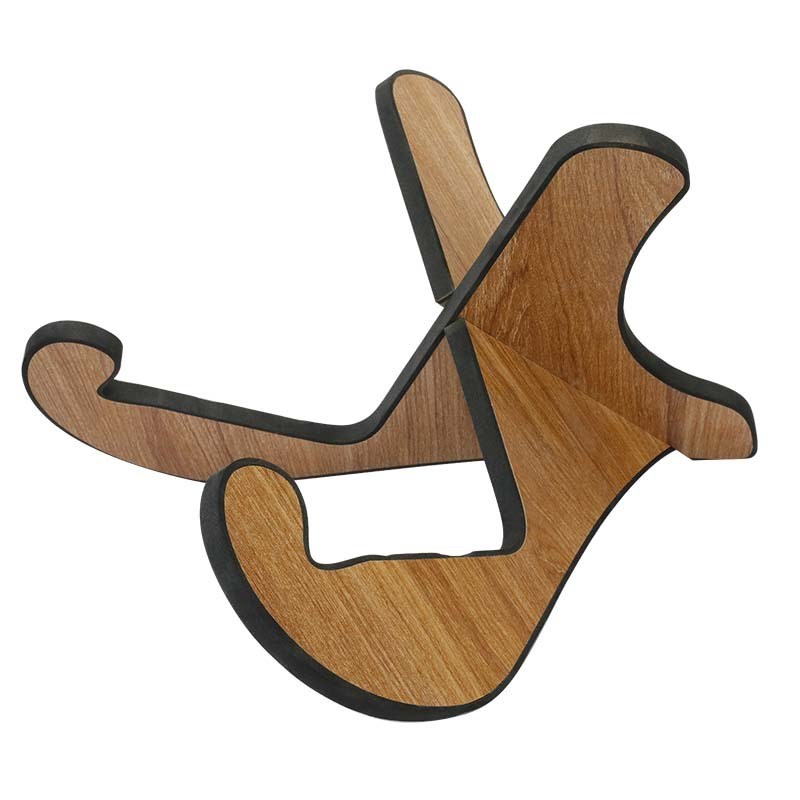 溪水鼓支架桌面j摆件海浪鼓架子木质台式音疗配件榫卯设计小巧轻