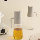 尤本家居油壶厨房家用不挂油罐自动开合重力油瓶酱油醋调料瓶套装