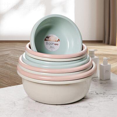 加厚LGW胶盆子家用塑大号圆料型洗脸盆婴儿学生宿舍洗衣盆洗熟脚