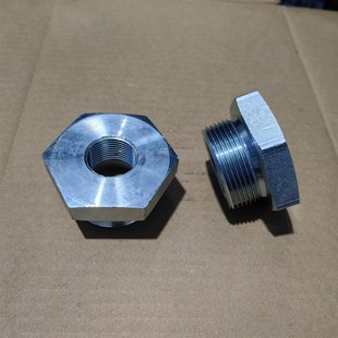 2M27 2寸组转内丝G1 2等高压铁接头镀蓝白锌1500 外丝G1