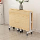 J^KVE纯家实木折叠餐桌用户型多能功可移动伸小缩长方形吃饭