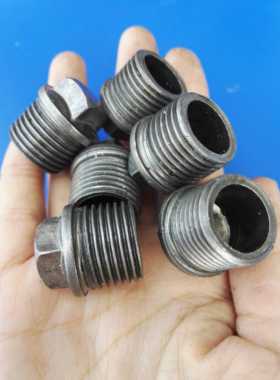 镀锌翻边堵头dn15/20/25/50/带边堵头4/6分1寸水管接头外丝接1/2