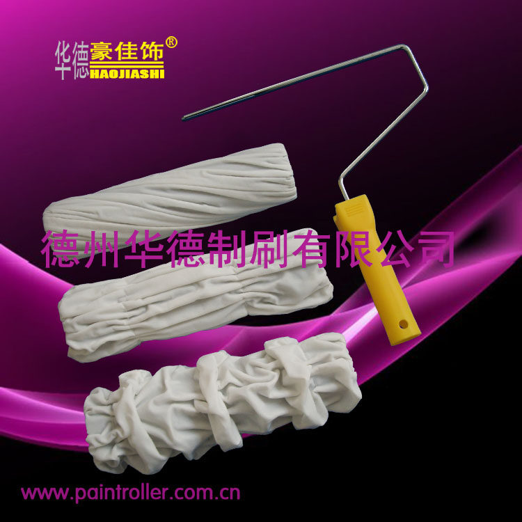 9寸墙艺滚筒DIY各种花型抽象墙艺滚筒包布捆扎滚筒刷硅藻泥工具