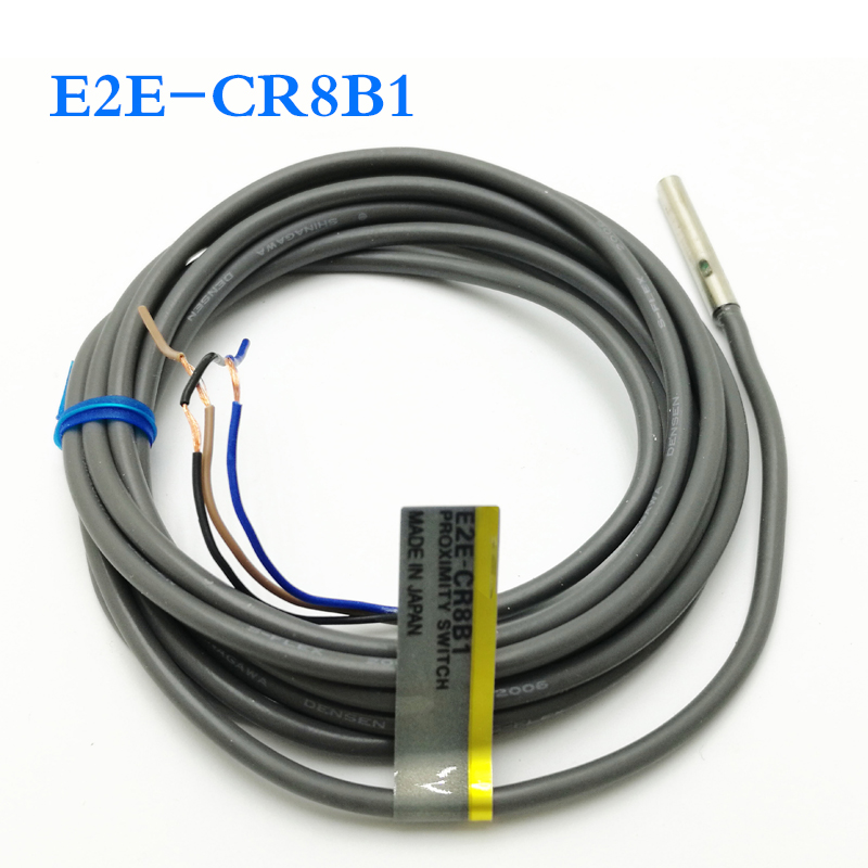E2E-CR8C1 CR8B1 圆柱探头接近传感器 4mm E2E-X1UC1 M5金属检测