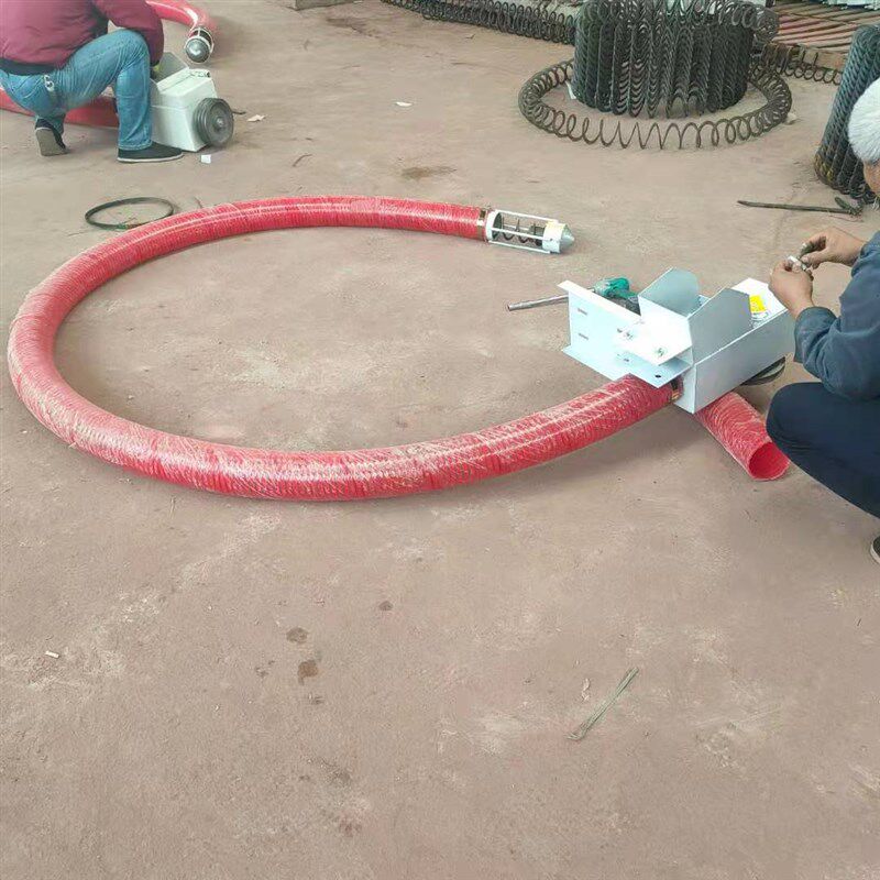 现货软管螺旋抽粮机 车载式商业小型吸粮机 双向软管抽粮机