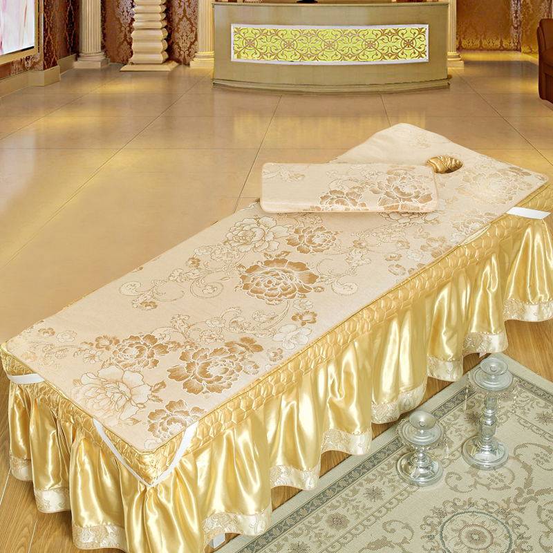 领御美容床凉席藤席冰丝美容凉席按摩床席子夏季带洞口