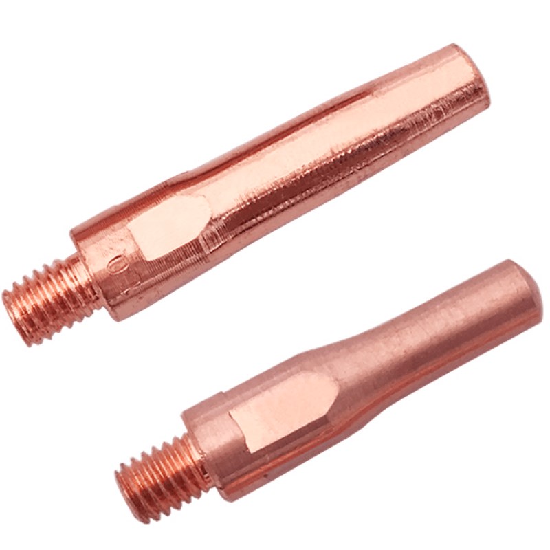 黑狼气保焊枪紫铜导电嘴铬镐铜导电咀40*1.4  45*0.8 1.0 1.2配件