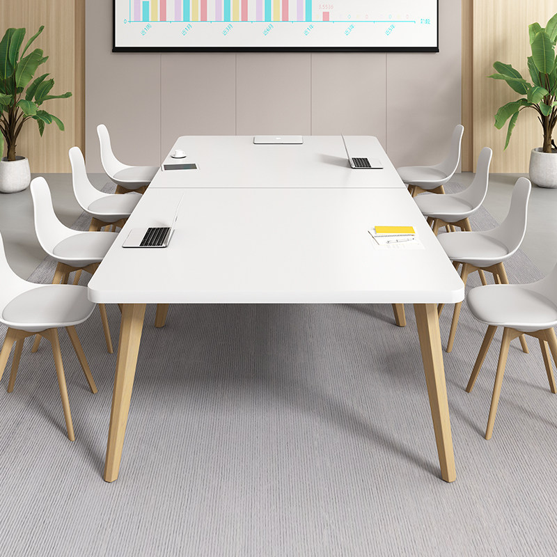 会议桌长桌简约现代大桌子工作台小型会议室长条简易办公桌椅组合