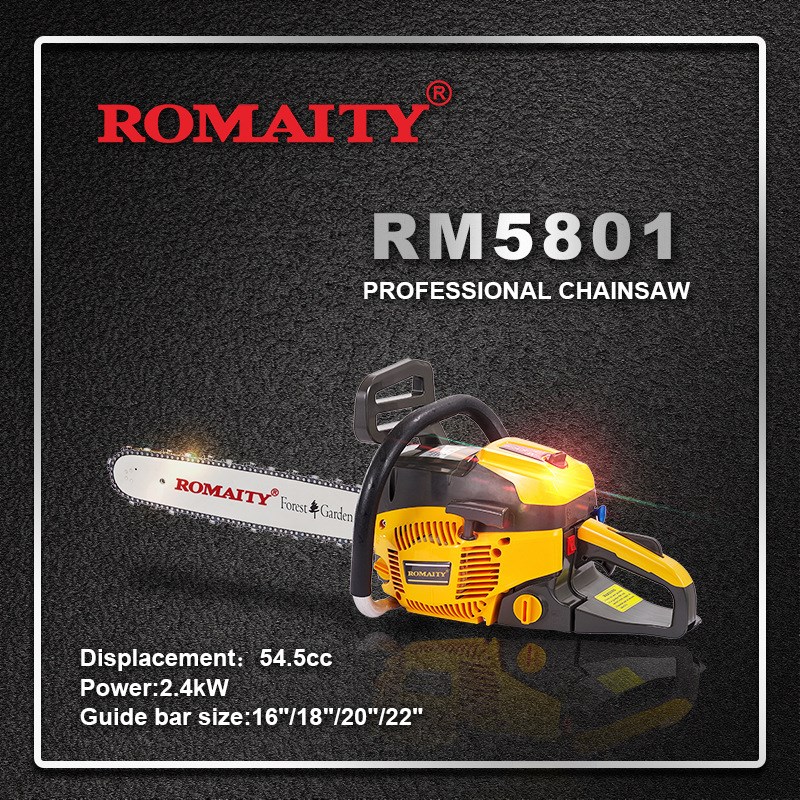 新款直销油锯5801伐木锯轻便型园林伐木家用链锯耐磨园林工具