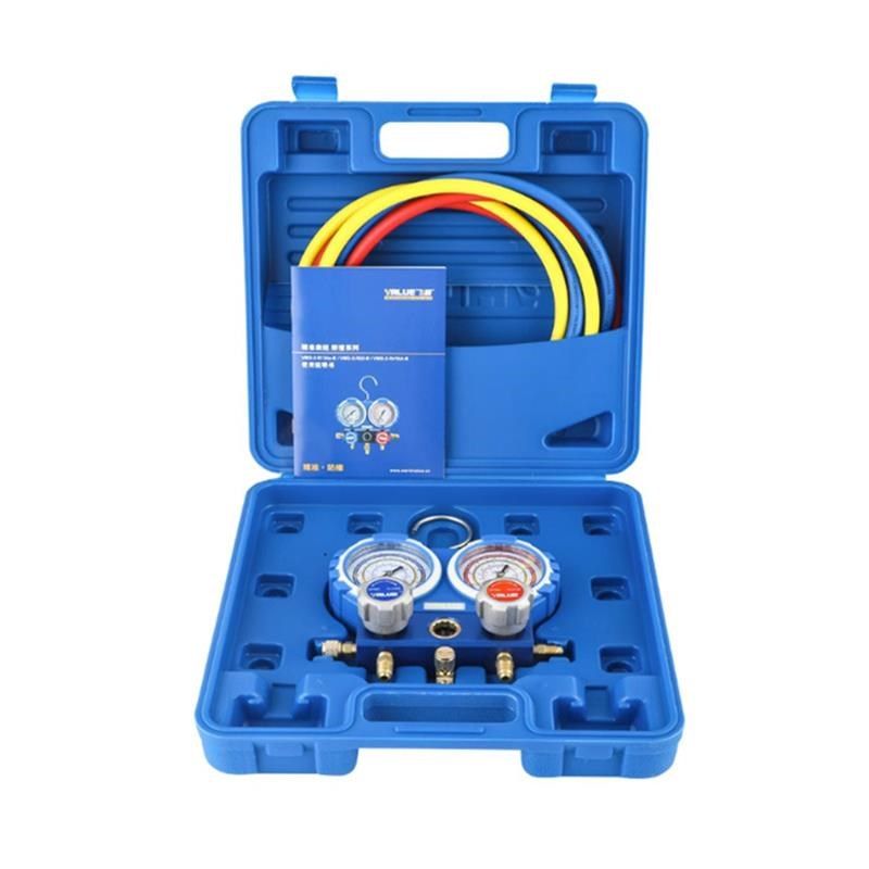 防撞VMG-2-R22-B R410a/R134a空调加氟表组冷媒雪种压力双表