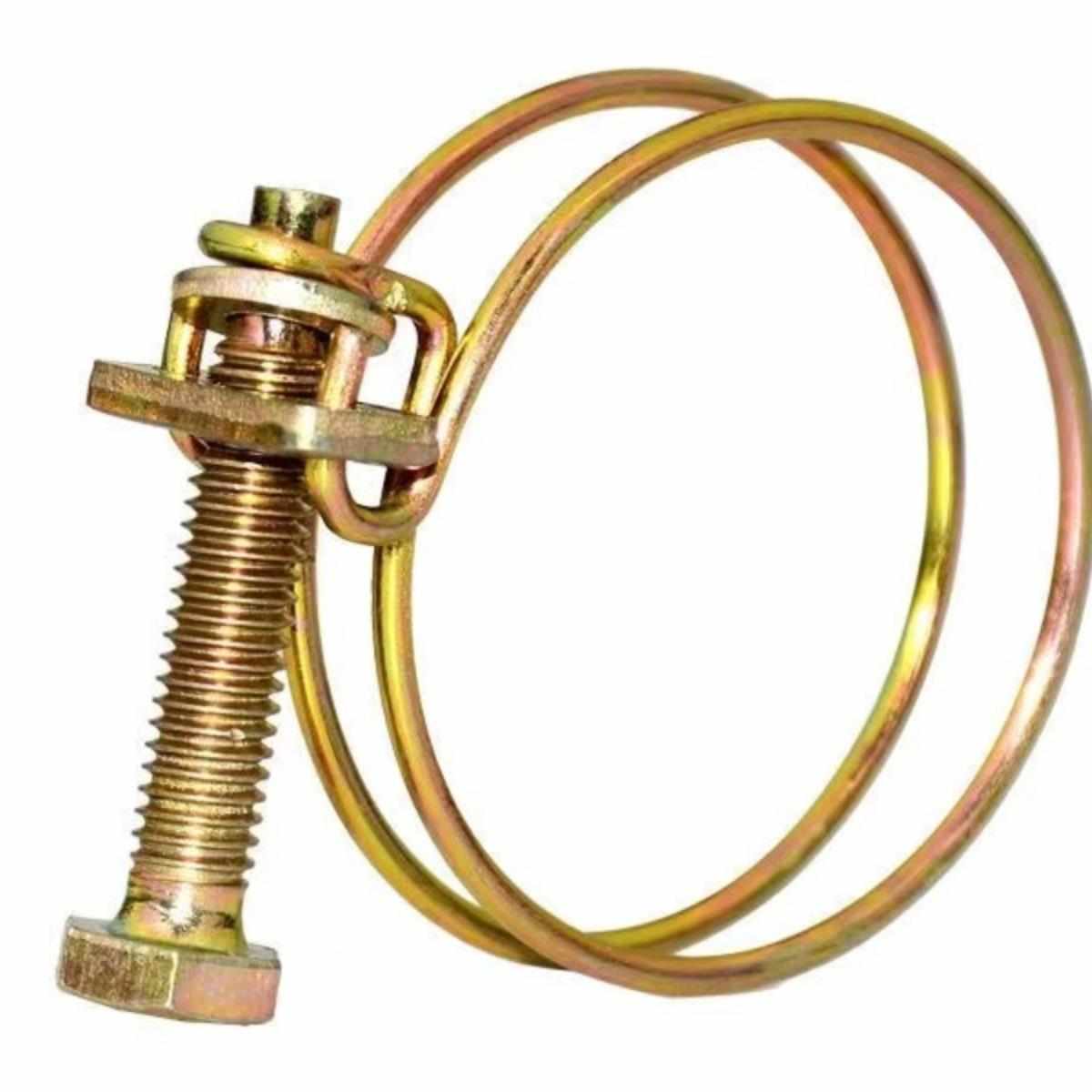 铁镀锌双钢丝喉箍抱箍卡箍管卡适用于软管水管钢丝管箍强力管夹卡