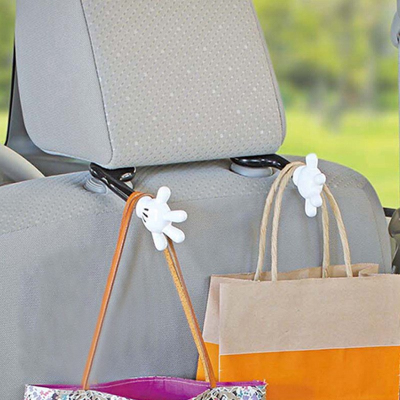 汽车座椅后靠背挂钩卡通可爱座位后排挂钩多功能S车内饰小挂钩创