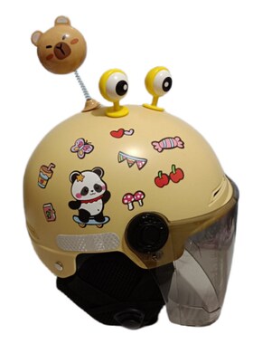 国标3C认证儿童k头盔3-8岁新款电动车男女孩防晒可爱四季护耳防摔