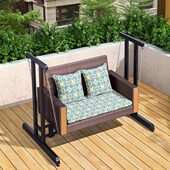 新款 户外摇椅家用庭院室外双人吊床院子花园阳台秋千椅艺术风格 型