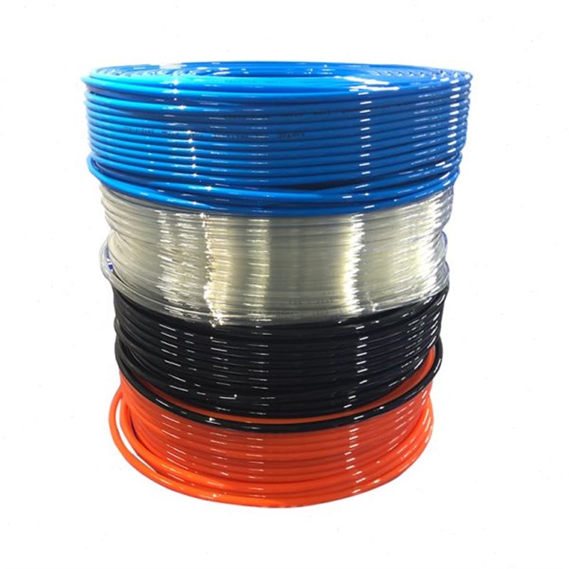 亚德客PU气管US98A4X2.5 6X4 8X5 10X6.5M黑色透明蓝色空压机软管